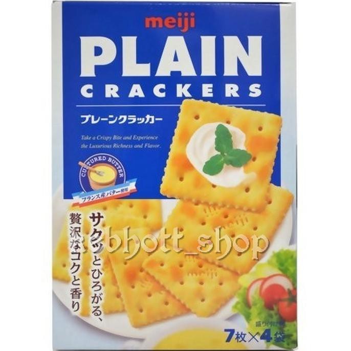 

TERMURAH biscuits biskuit meiji plain crackers cracker krackers original 104 gr BEST SELLER