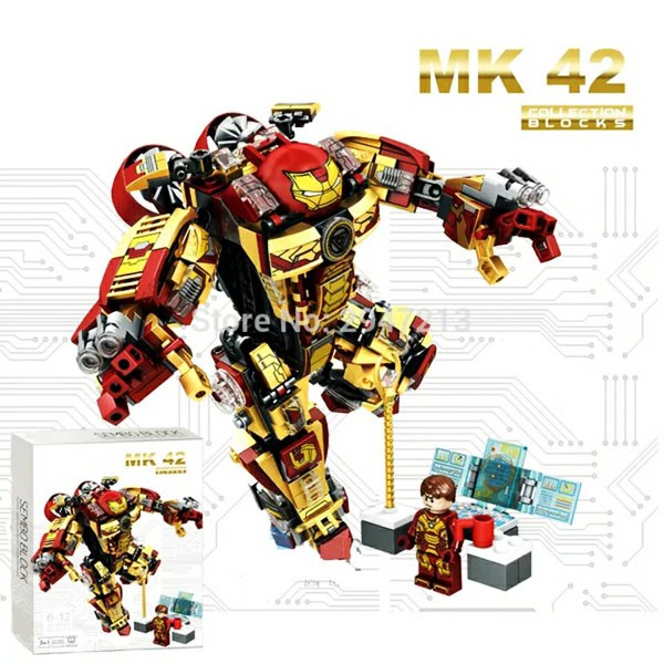 Bricks Sembo Block 60021 Iron Man MK 42 Minifigure