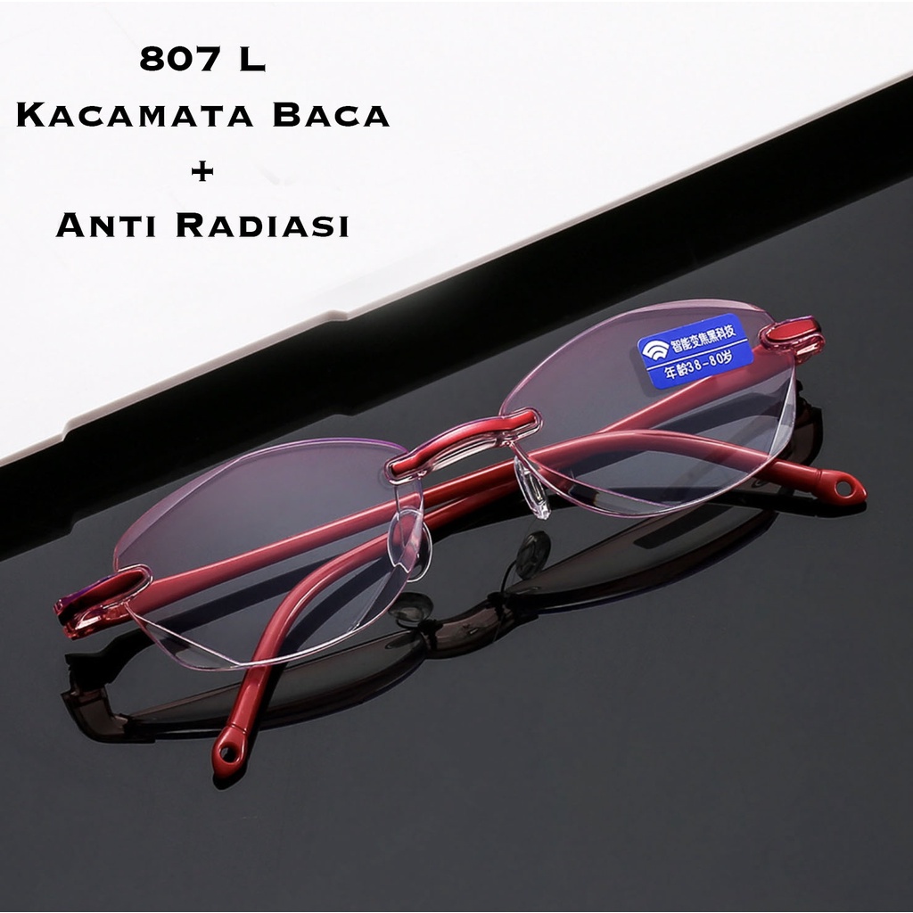 Kacamata Baca Lensa Plus Anti Radiasi +1.00 s/d + 4.00 Kacamata Wanita
Reading Glasses 807L