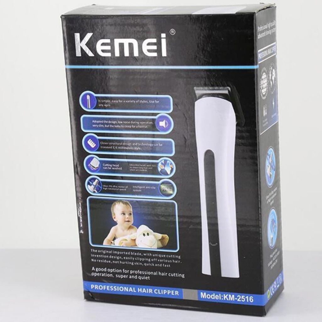 KEMEI KM-2516 Alat Cukur Rambut Jenggot Kumis Trimer Clipper Wireless Rechargeable Hair Trimmer Home Salon cliper Professional Electric Hair Clippers EU Plug Hair Cutting Machine Wholesale Electric Cordless Hair Clipper Razor Beard Removal Machine Barber