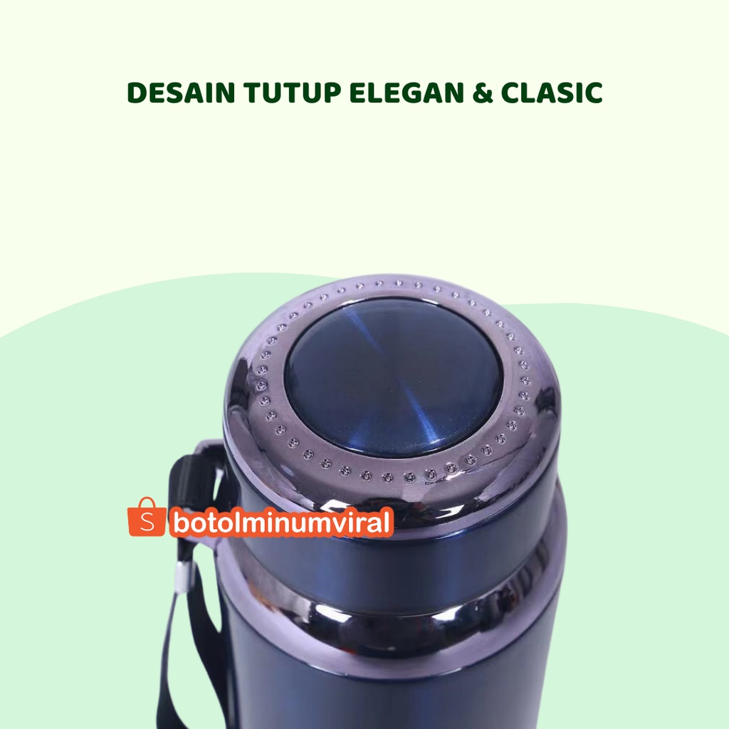 Termos Tumbler Stainless Steel Vacuum Flask Panas Dingin 600ml Premium SUS 316 Anti Tumpah Premium Import Elegan Hadiah Unik