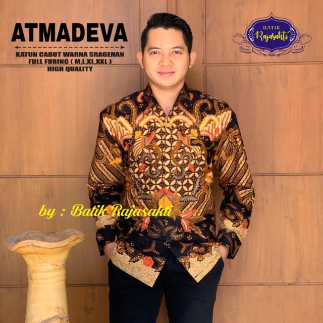 Kemeja Batik ATMADEVA Lapis Furing Katun Halus Ori Solo