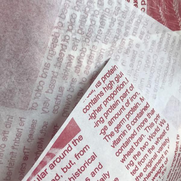 

>Z96633< Kertas Roti Wax Paper Bread Cake Parchment Paper Kilat Minyak Motif WP