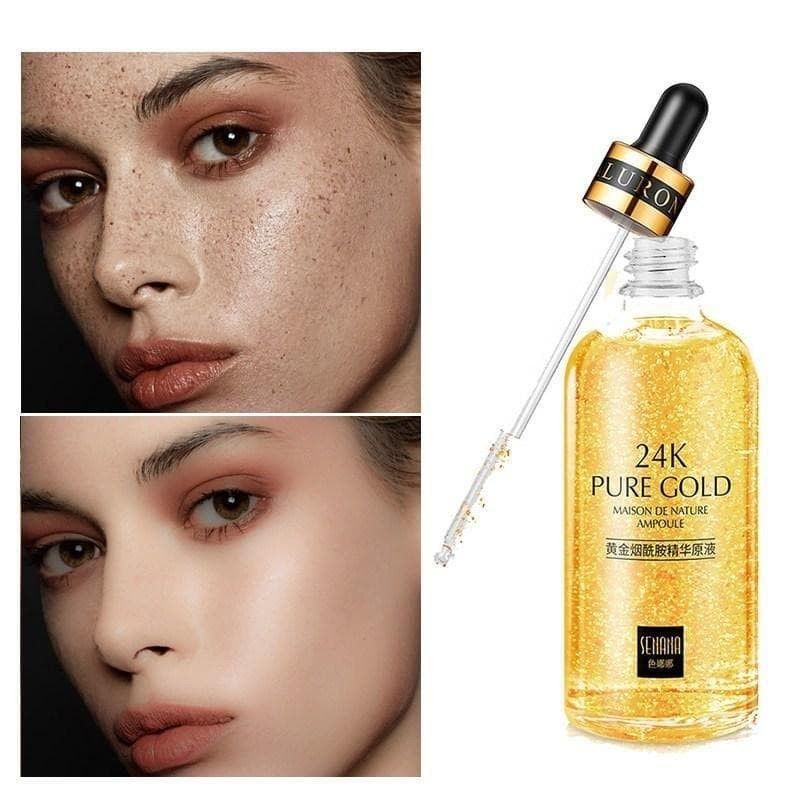 Senana 24K Pure Gold 15ML Oil Serum Pemutih Wajah Glowing Kimberlin