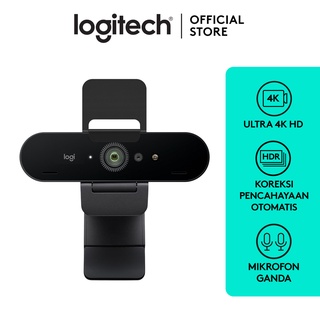 Logitech Brio Ultra 4K Webcam Streaming 1080p Edition with Noise-cancelling Microphone