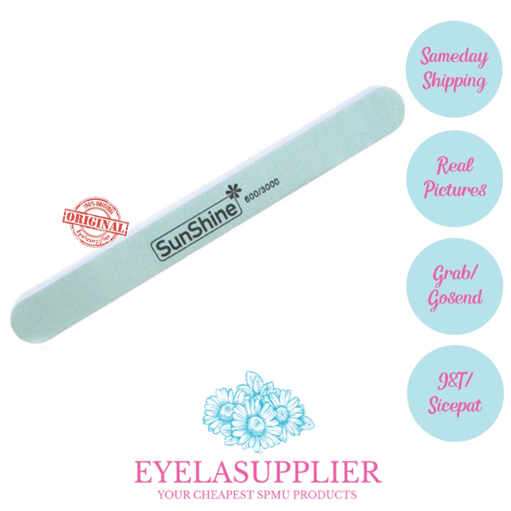 Pengkilap Kuku Nail Shiner Shining Buffer Kilap Nailart Art Sunshine 600/3000 File Amplas Manicure