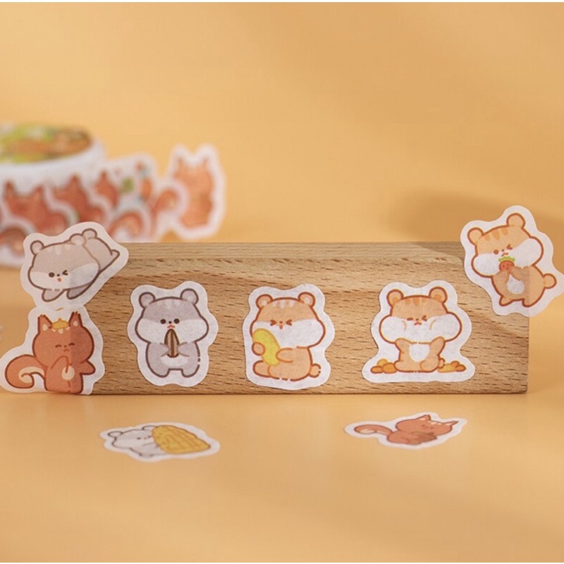 

100Pcs/roll Washi Paper Kawaii Animal