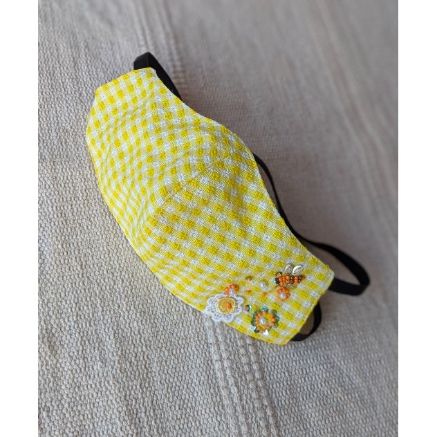 Masker Kain Payet Premium HEADLOOP - Safe With Us (IRIS)