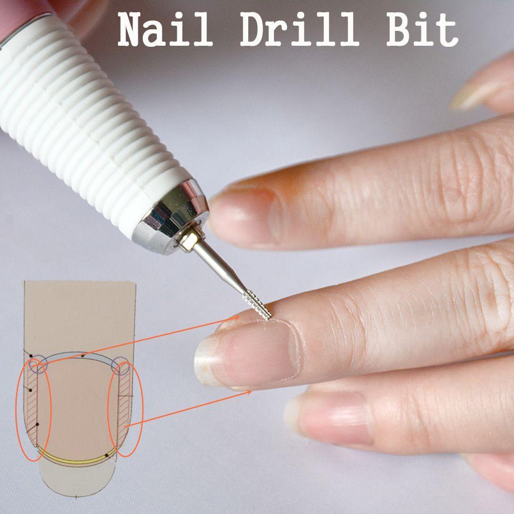 Agustina Mata Bor Kuku Portable 1PC Pedicure Tools Manicure Tool Burr Nail Art Alat Pemotong Milling