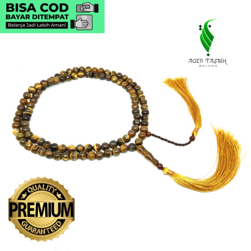 Tasbih Batu Tiger Eye 8mm, Super!!!