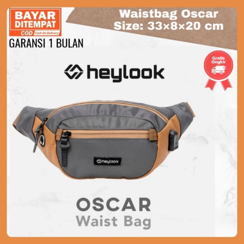 Tas Selempang Waistbag Pria Distro Keren Tas Waist Bag Depan Dada Cowok Laki Laki Army Terbaru