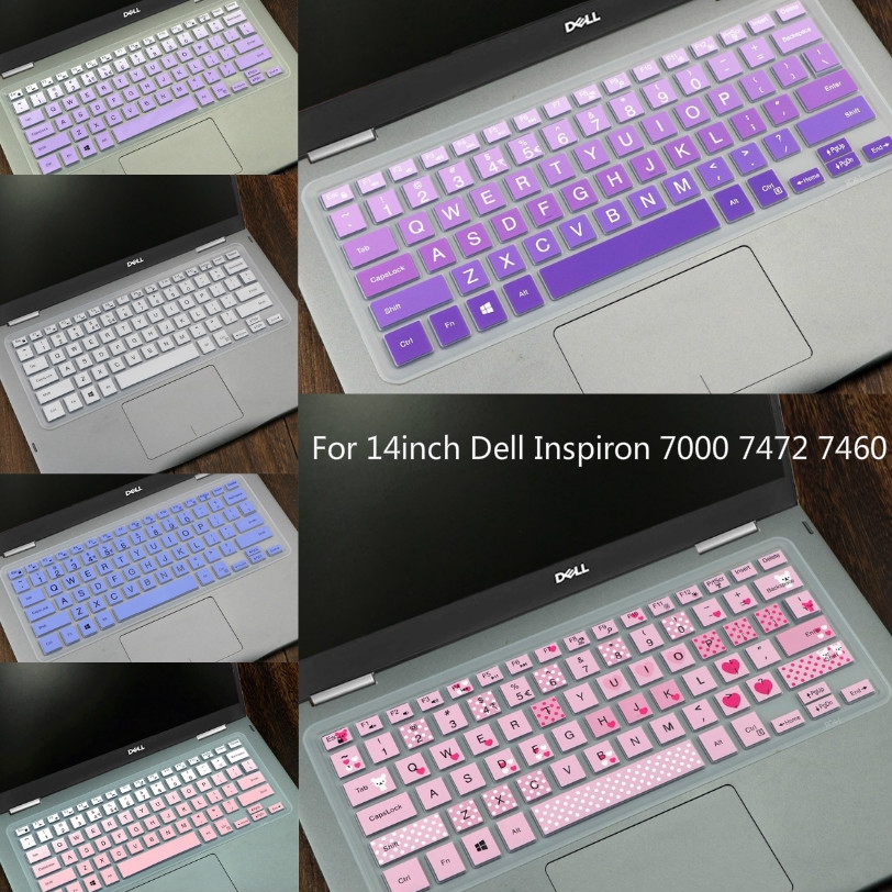 Cover Pelindung Keyboard Bahan Silikon Ultra Tipis Untuk Dell Inspiron 7000 7472 7460 14 Inci