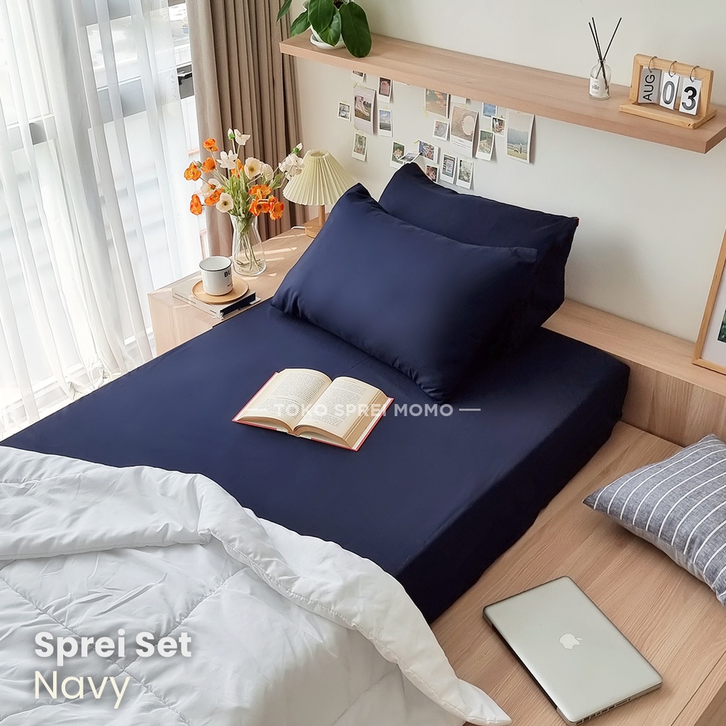 Sprei Set Microtex Polos Seri 01 - Ukuran 90 x 200