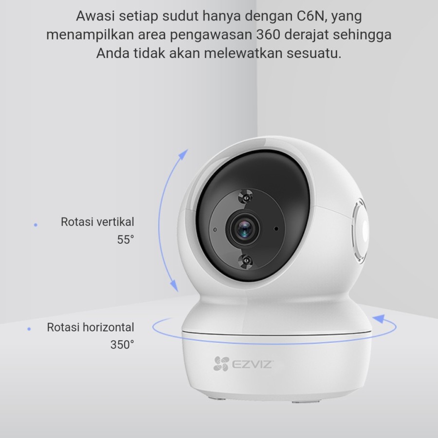 C6N 2K 4MP EZVIZ Smart CCTV Wi-Fi Pan &amp; Tilt Camera Wireless GARANSI RESMI 100% ORIGINAL