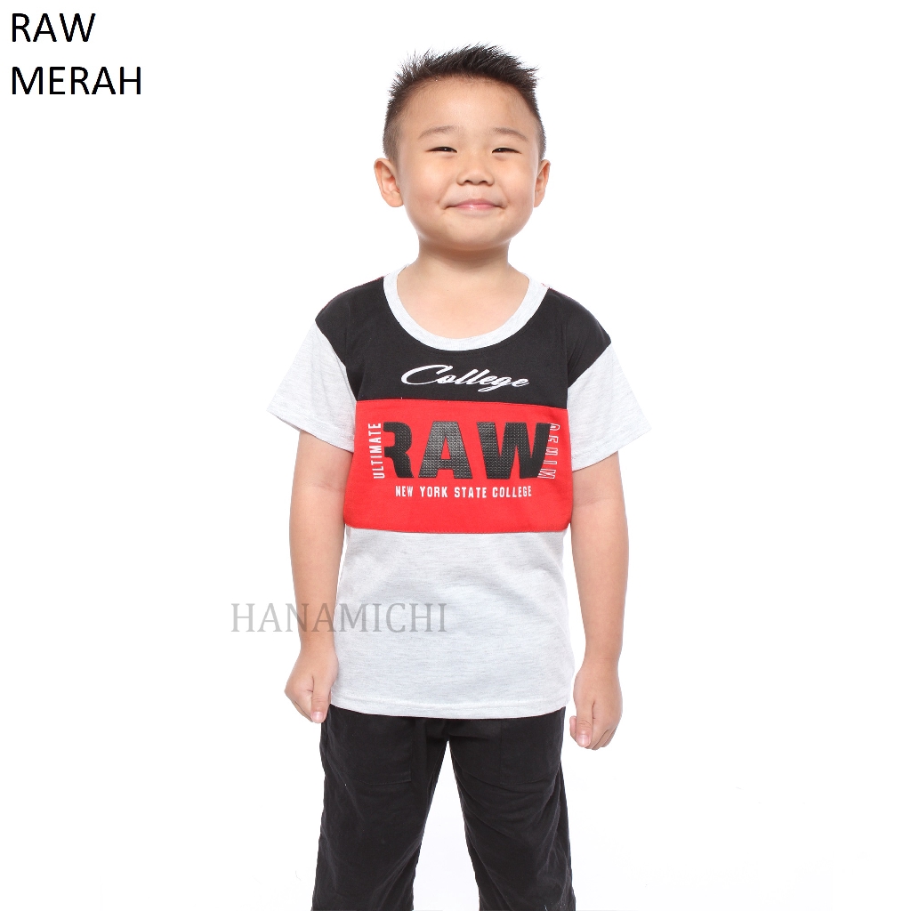 Hanamichi RAW Kaos Anak Lengan Pendek