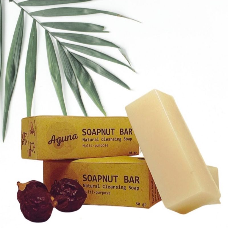 Sabun Mandi/Tangan Lerak - Hand-Body Soap Nuts/Soap Berries Bar - 50 gram                  Serbaguna