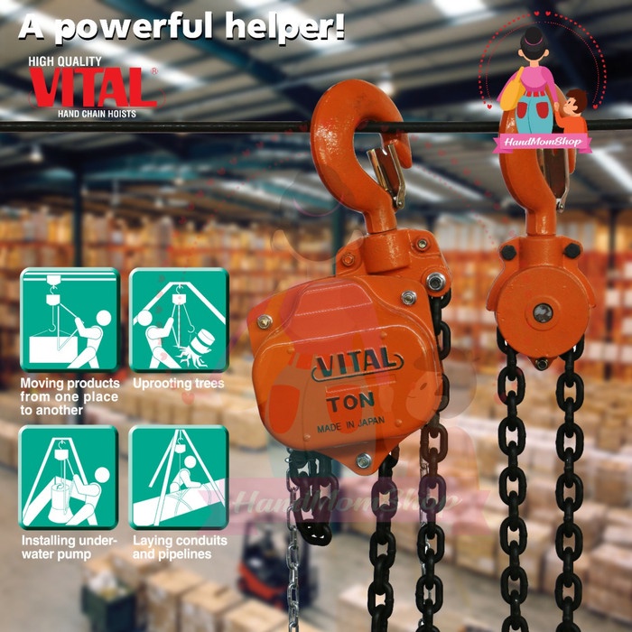 IOP |chain block Vital 5 ton x 3 meter-chain block manual VITAL JAPAN