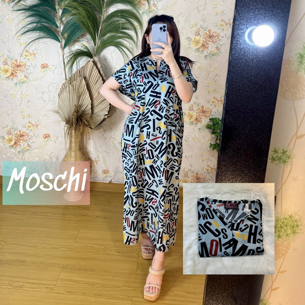 PART1 NCDY HOMEWEAR DASTER PANJANG SEMATA KAKI LD 130cm BUSUI FRIENDLY JUMBO-Moschi