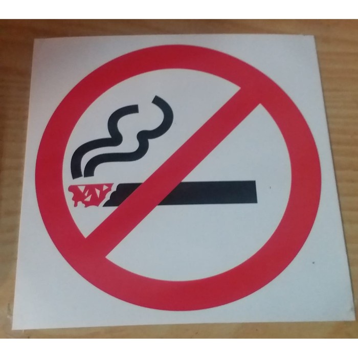 

STICKER DILARANG MEROKOK 15 X 15CM LABEL SIGN K3 RAMBU