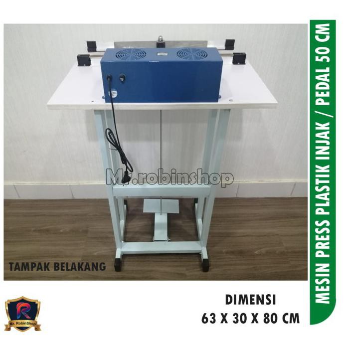 MESIN PRESS PRES PLASTIK INJAK / PEDAL IMPULSE SEALER 50CM