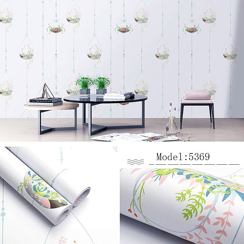 [COD] TERMURAH WALLPAPER STICKER 45CM X10M  / WALLPAPER DINDING/WALLPAPER 3D