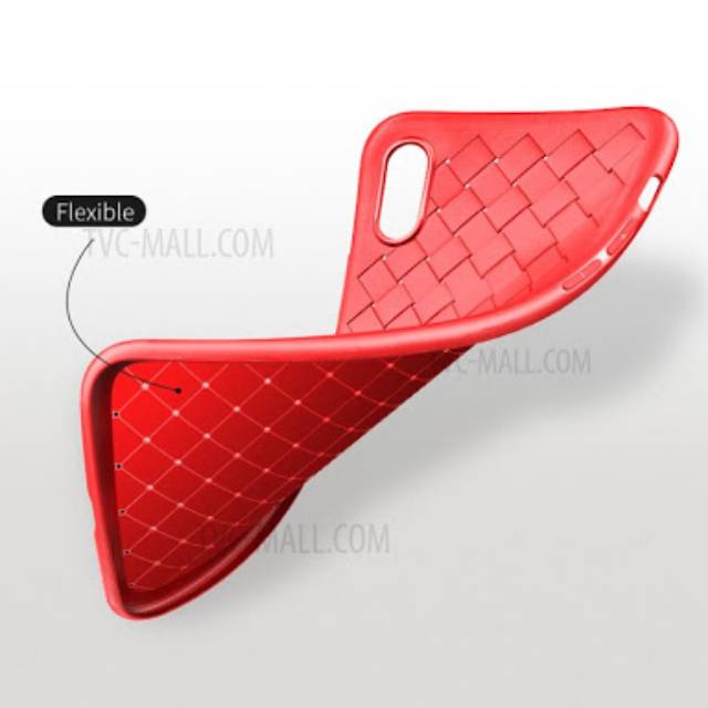 Rock BV Weaving Iphone XR 6.1 inch anyaman soft case casing cover