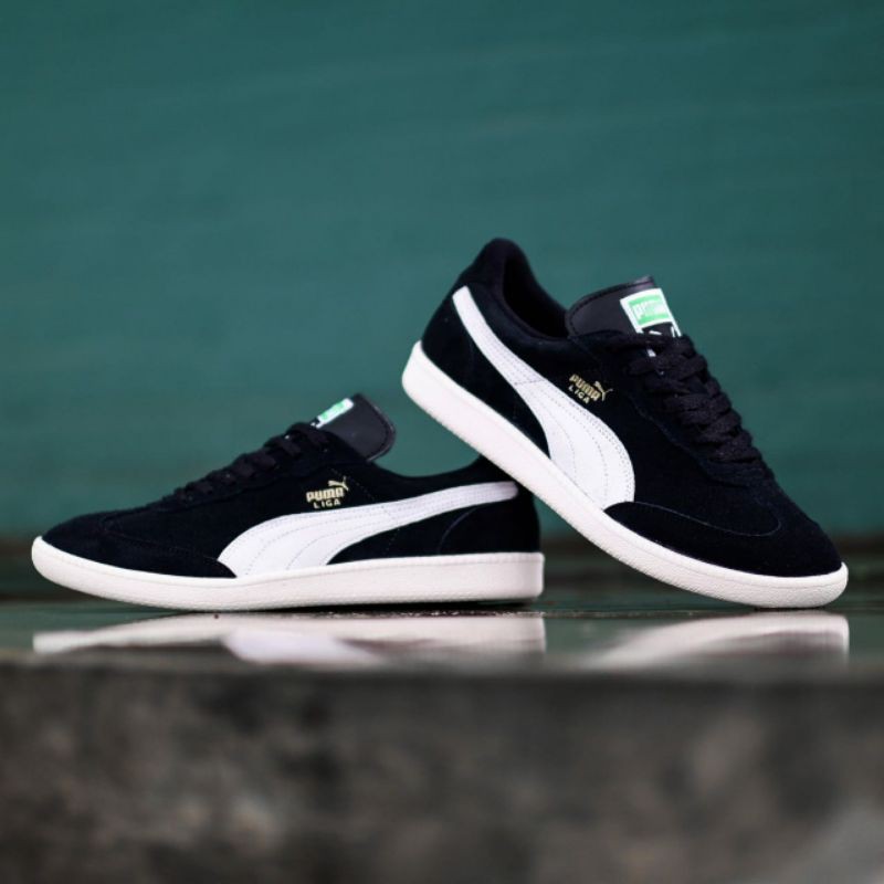 PUMA SIEDE FULL BLACK STRIP WHITE