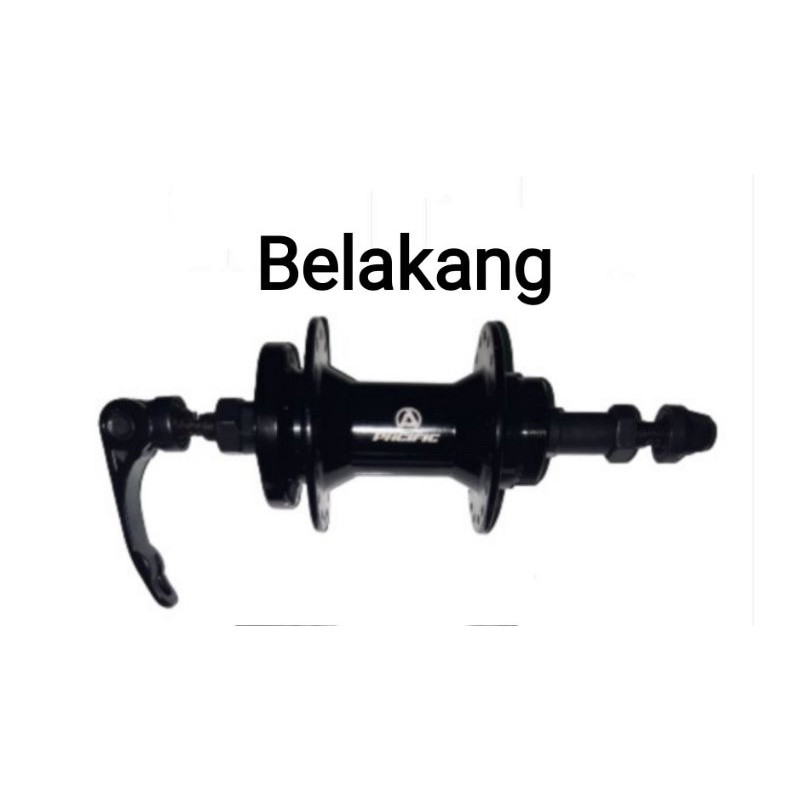 HUB FreeHub/Tromol/bosch sepeda Pacific QR depan,Belakang.blm bearing, untuk semua jenis sepeda, ulir bisa untuk pasang  cakram