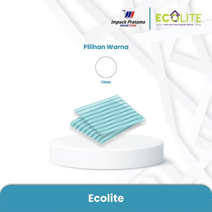 ECOLITE Tebal 0.6mm Atap PET (Polyethylene)