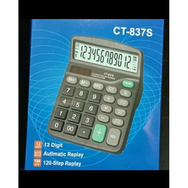 Terbaru Kalkulator Citizen CT-837S//Alat Hitung Dagang//Kalkulator 12Digit Multifungsi