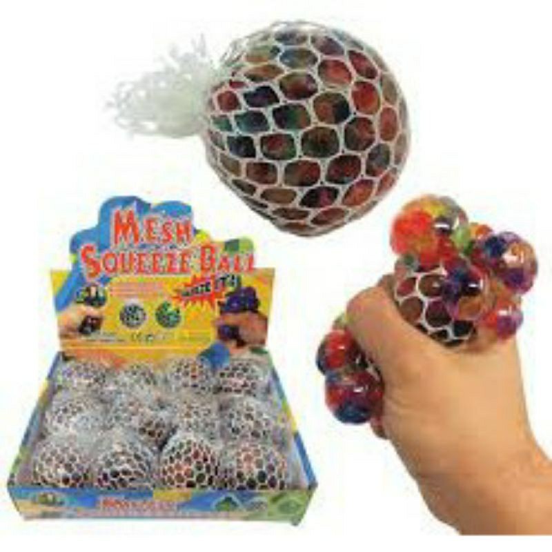 SQUISHY MESH BALL / BOLA SQUISHY JARING MAINAN ANAK ANTI STRESS MURAH / MAINAN ANAK MOTORIK