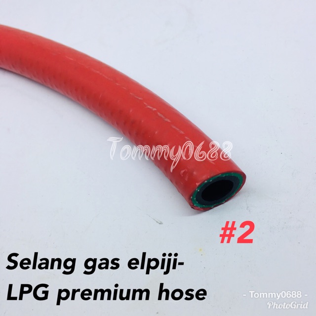 Selang gas elpiji premium SNI #2, diameter dalam 10 mm - maks 5.0 MPa , murah bagus