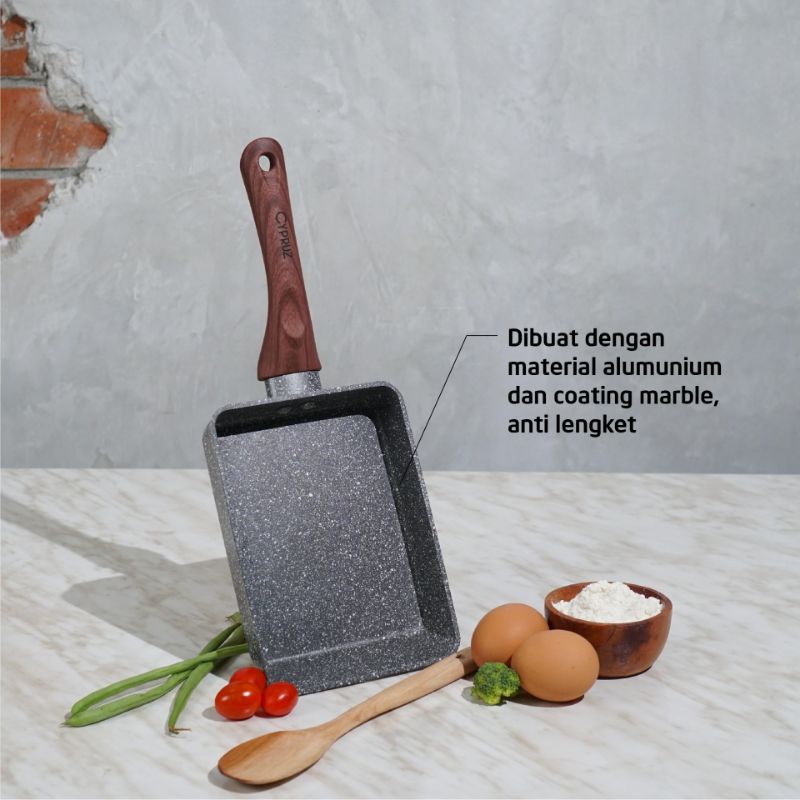 Cypruz Marble Omelette Pan 18 cm