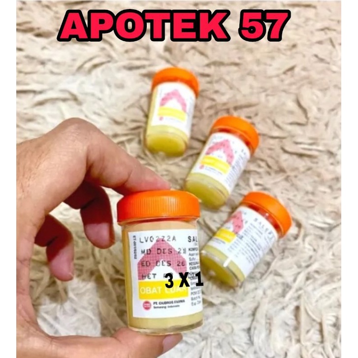 Obat Gatel Salep Gatal Paling Ampuh Mengobati Gatel Kulit Panu Kadas Kudis Kurap Herpes Jamur Eksim Kutu Air Salep Belerang 2-4 Salep itchy 234-4 Botol