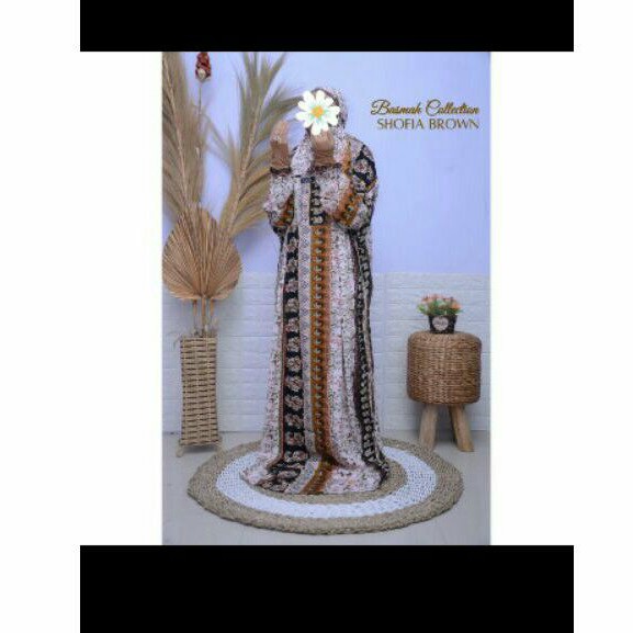 Mukena terusan basmah