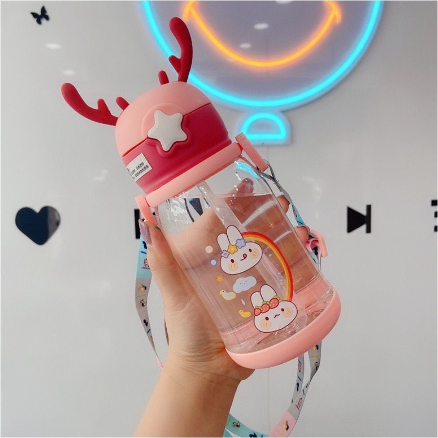 Botol Minum Anak Sekolah Unicorn Cewek Perempuan Kado Cewek Rusa Tali