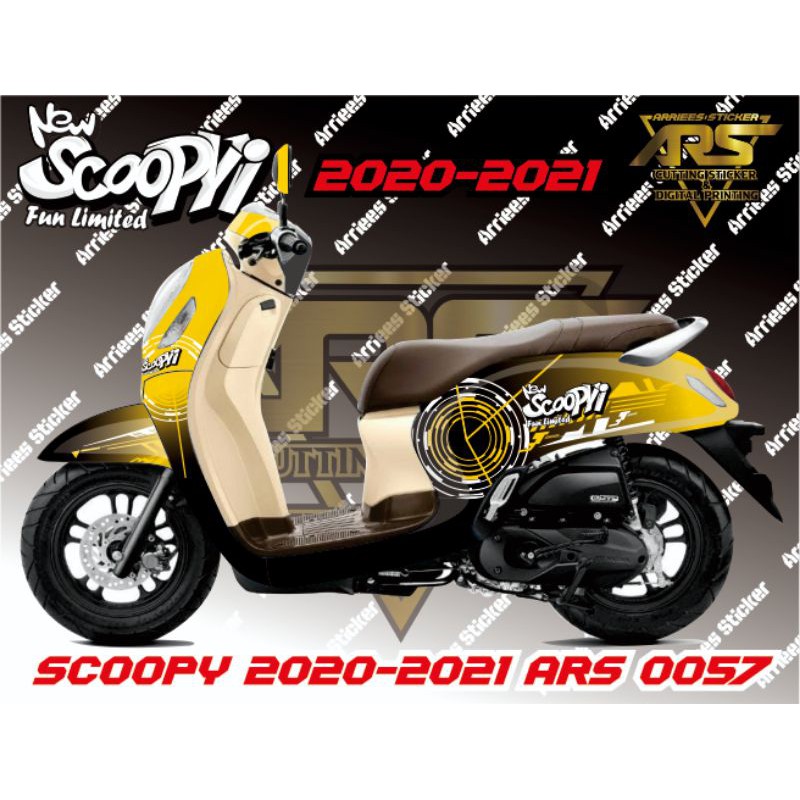 sticker scoopy prestige 2021 full body custom - Decal scoopy full body