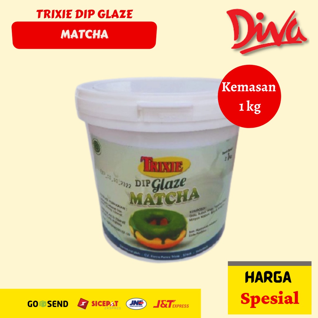 

[1kg] Trixie Glaze Matcha / Dip Glaze / Glaze donat
