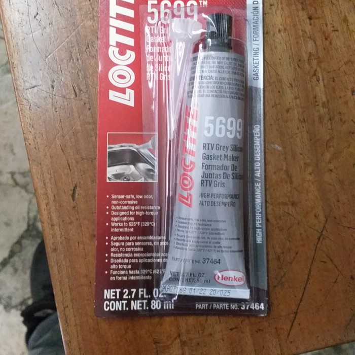 

lem silikon gasket loctite 5699 RTV Silicone Grey packing sealer