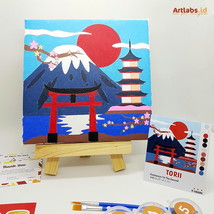 

Torii Japan - Paint By Number 11 Color[City Series]|Painting Kit