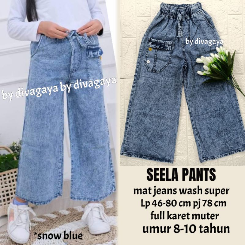 CELANA KULOT ANAK TANGGUNG JEANS UMUR 8-10 TAHUN