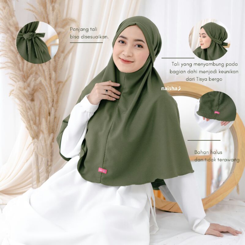Bergo syar'i//Bergo//Khimar//Hijab syar'i || Tisya Bergo