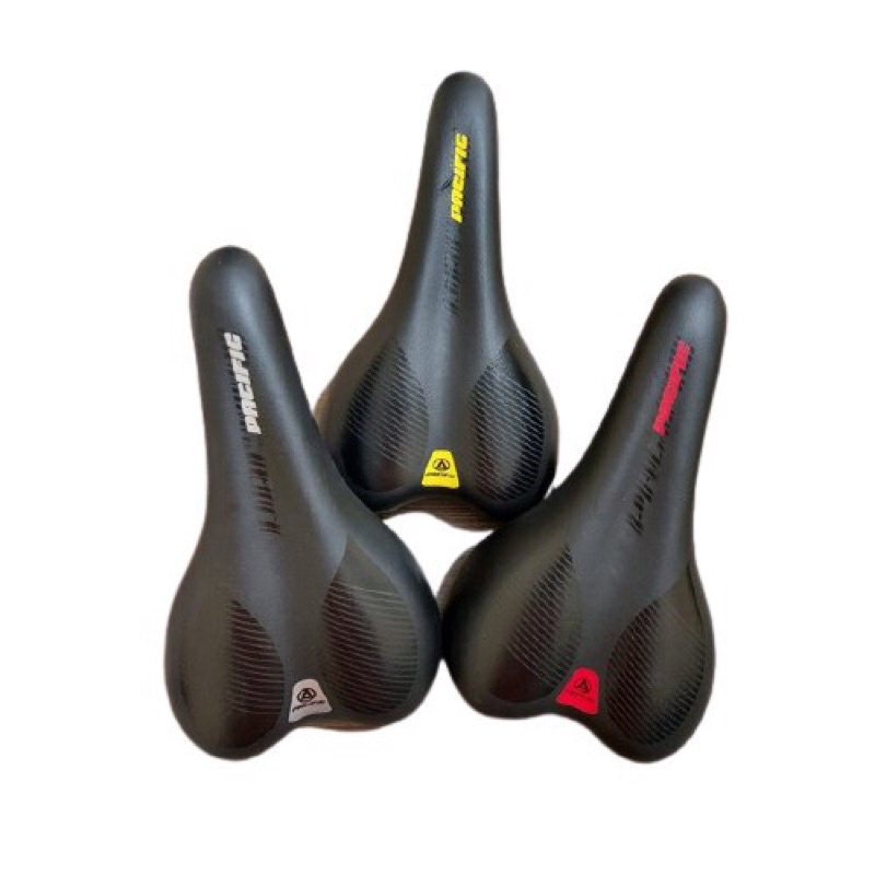 Sadel MTB Pacific H116 empuk & panjang pakai clamp tempat duduk sepeda