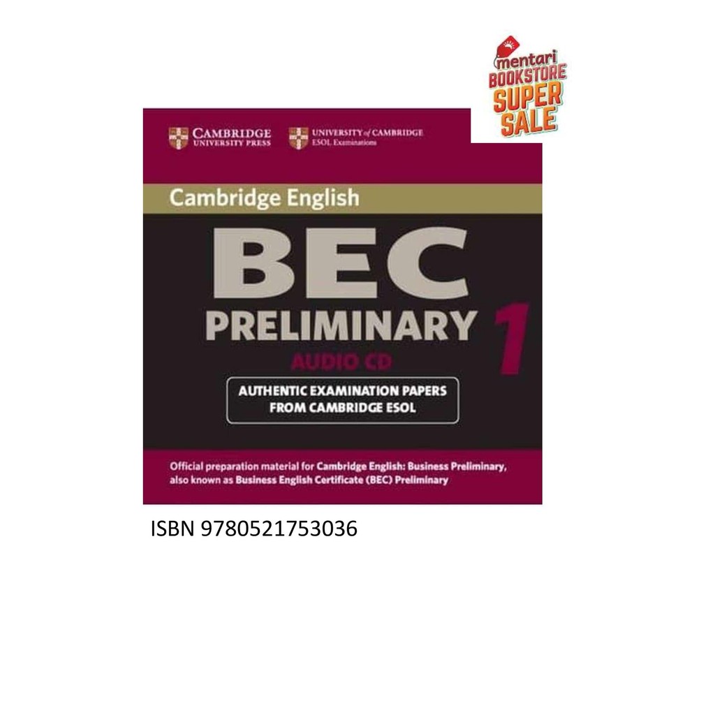 Bahasa Inggris | Cambridge BEC Preliminary Audio CD