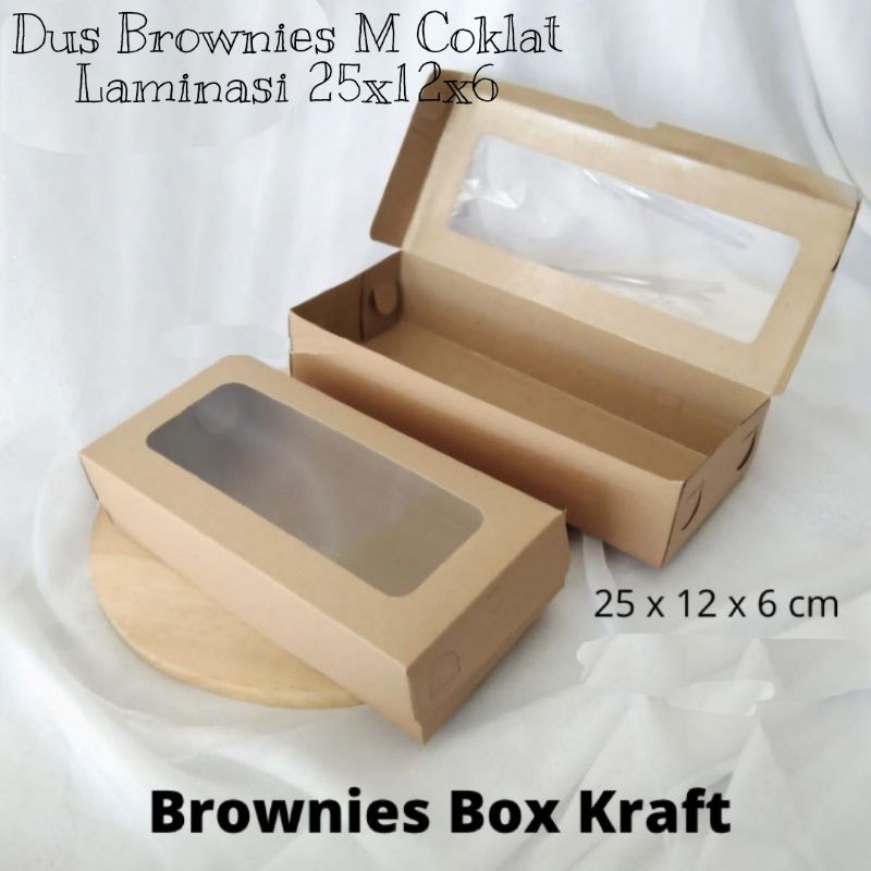 

Dus Brownies M Coklat Laminasi uk 25x12x6 cm (50pcs)