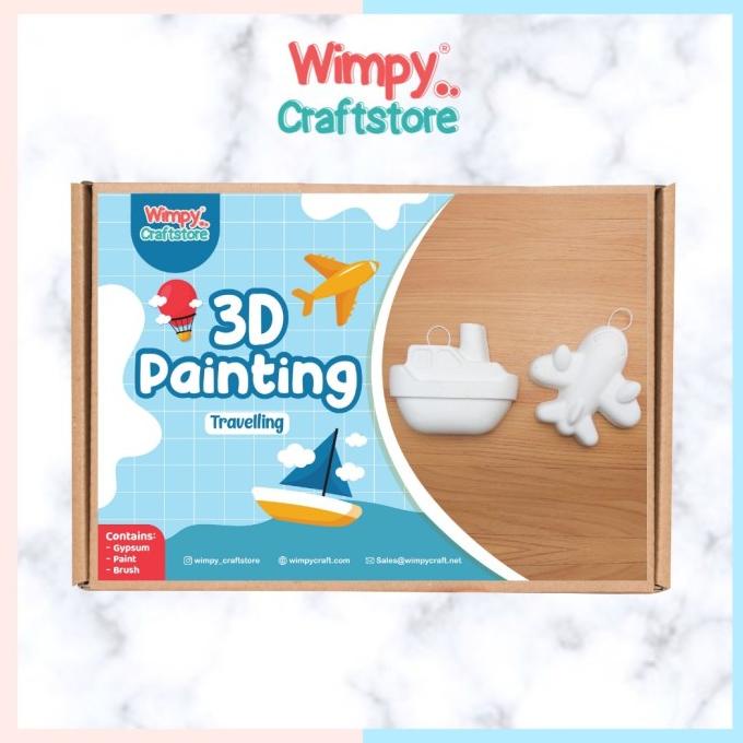 

Wimpy Craft KIT 3D Painting Gypsum Painting Art Set Melukis Anak