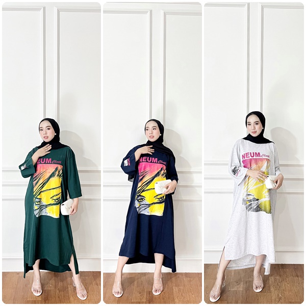 HUMAIRAH MUSLIM - Long Tunik Terbaru Long KENZI Tunik NEUM tunik wanita modern Long tunik import Lon