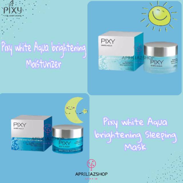 PIXY White Aqua day cream dan Night Cream/krim siang dan krim malam / Pixy white Aqua gel cream 18gr