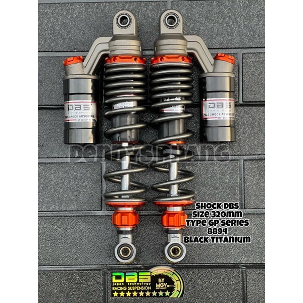 SHOCKBREAKER TABUNG RX KING CB 100 SUPRA KHARISMA UK 320MM dan 340mm DBS ORIGINAL MODEL KTC EXTREAM-Grey GP seri 320mm