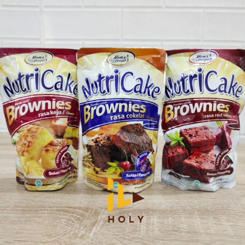 

Nutricake Brownies Coklat Red Velvet Cheese 230gr